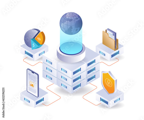 Central cloud server network