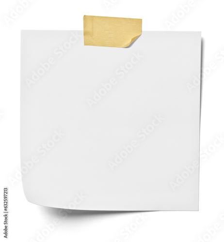 note tape adhesive blank paper label message background post notice reminder office notepad memo page empty notepaper white notebook sticky business