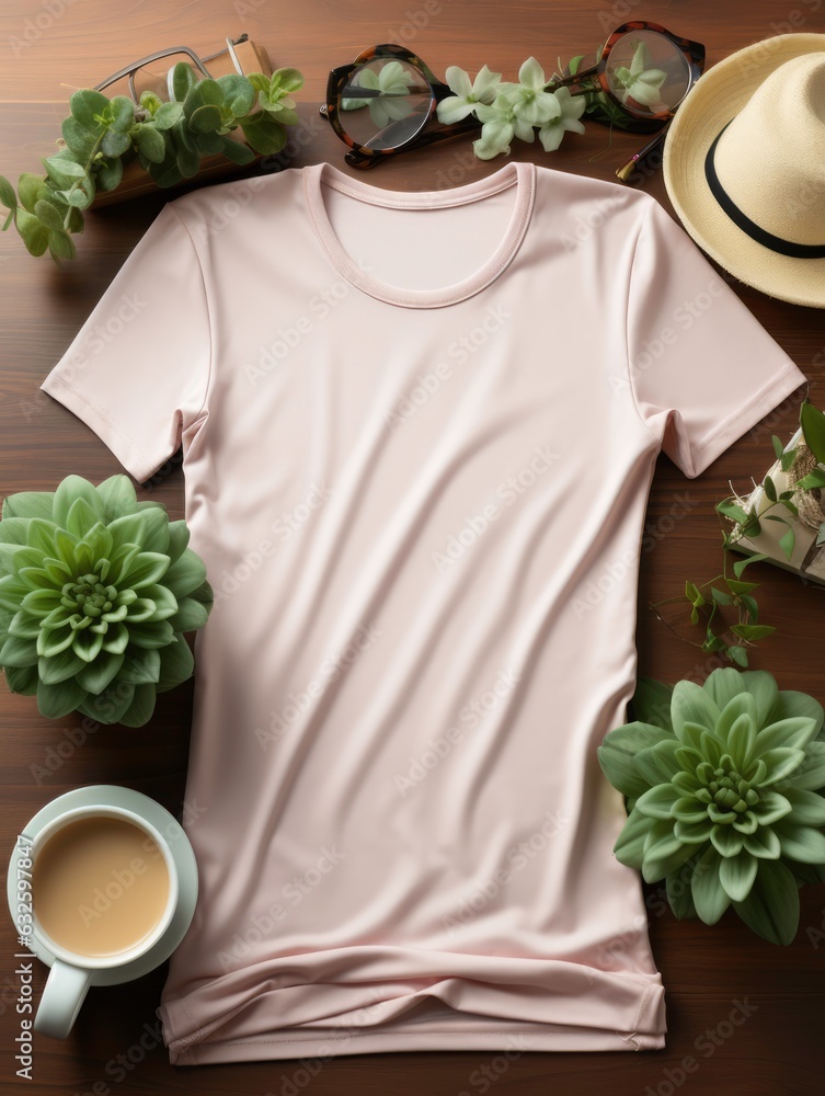 Mock-up of a plain white sweatshirt generated by AI Mock-up of a plain white sweatshirt generated by AI