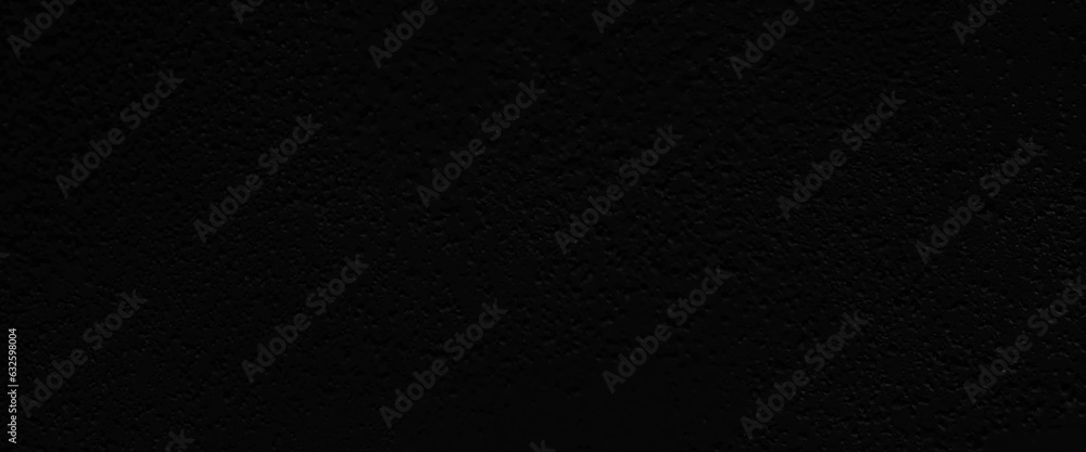 panorama of black wall texture pattern rough background, black wall texture pattern rough background, black painted rough concrete wall texture background wall.