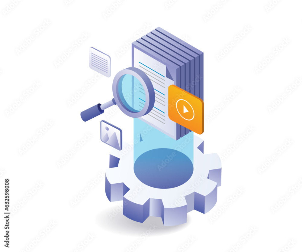 The process of searching for new data information The process of searching for new data information