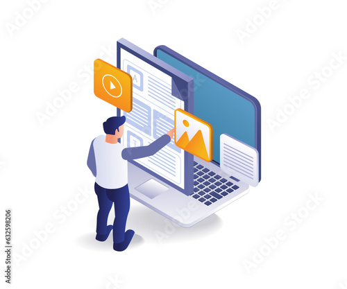 web developer is building a website