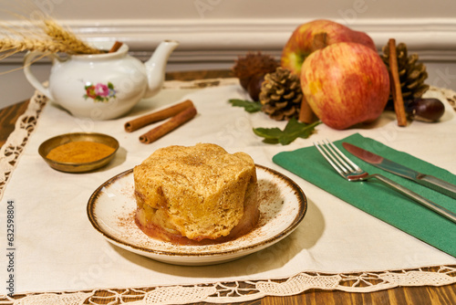 Traditional French deserts in a luxurious coffee shop. photo