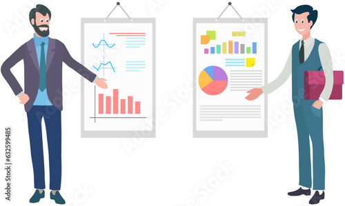 Office workers. Vector illustration. A worker employee contributes to positive work culture and team spirit An office manager motivates and empowers their team to achieve success A business person