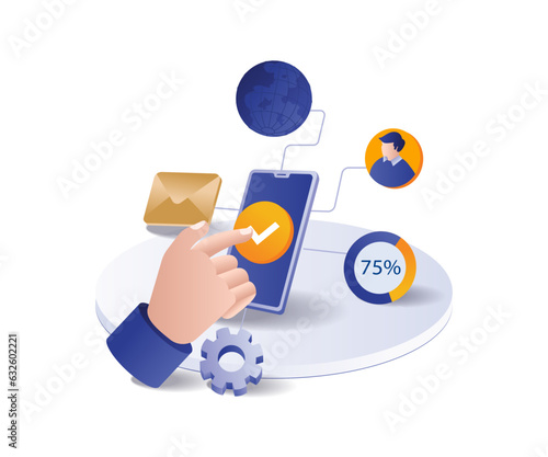 Smartphone test application network