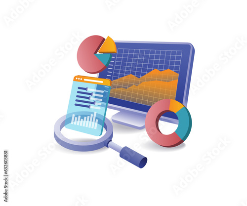 Online business analyst data computer
