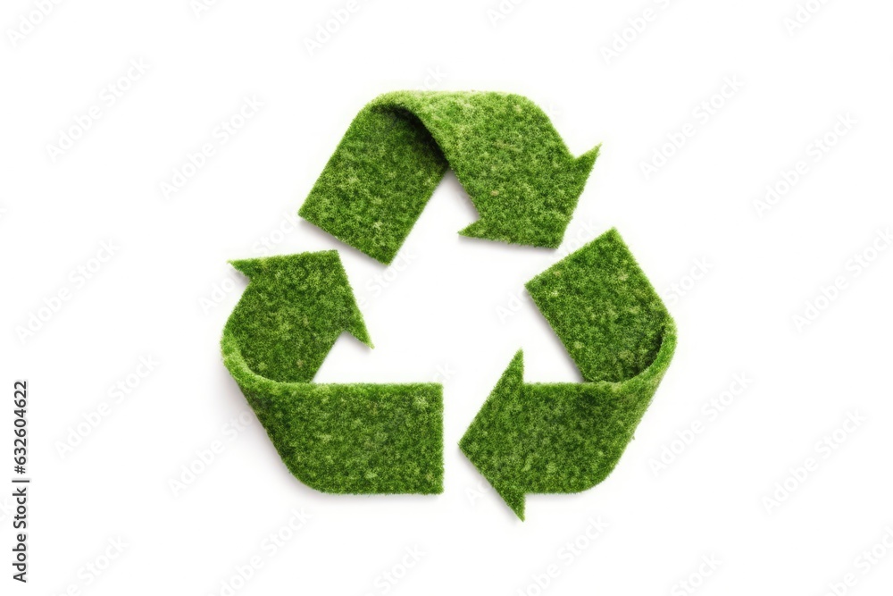 Environmentally friendly recycling concept. 3D rendering of the green icon. Generated by AI Environmentally friendly recycling concept. 3D rendering of the green icon. Generated by AI