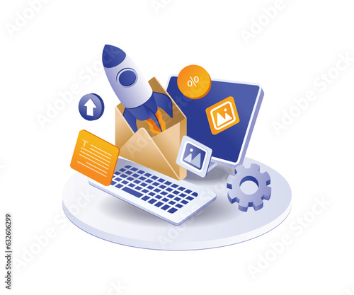 Rocket launched digital marketing strategy email