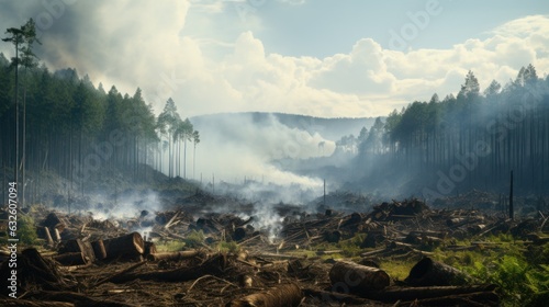 Deforestation. Threats to Earth's Biodiversity and Increasing Carbon Dioxide Emissions into the Atmosphere