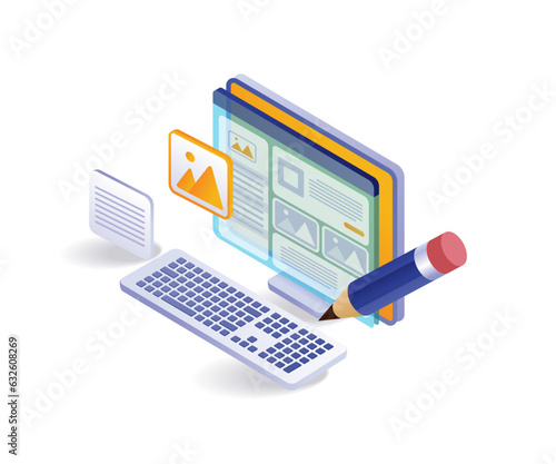 Creative web design and blogger articles