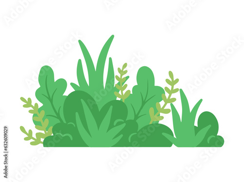 Lush Green Grass Landscape Illustration