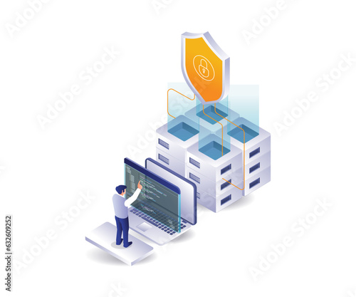 Analytical programmer language server data security
