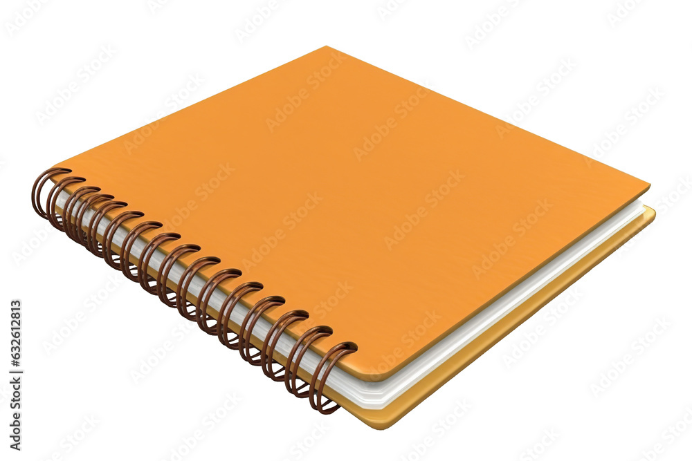 Spiral notebook isolated on white or transparent background cutout. Generative AI Spiral notebook isolated on white or transparent background cutout. Generative AI