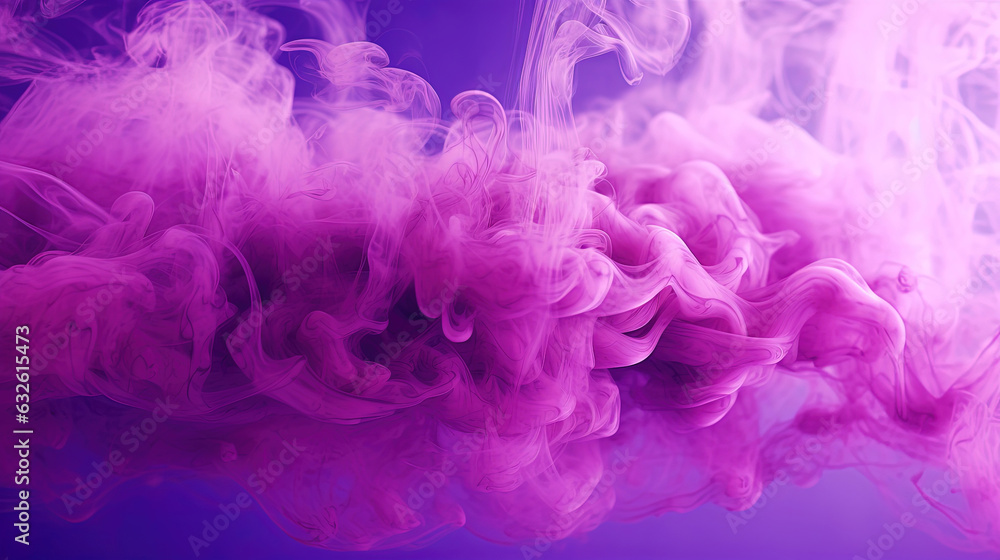 Dense Dark Purple Liquid Smoky Abstract Background Generative AI