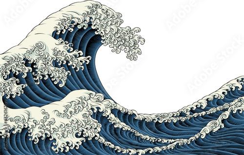 Japanese Great Wave Sea Jap...