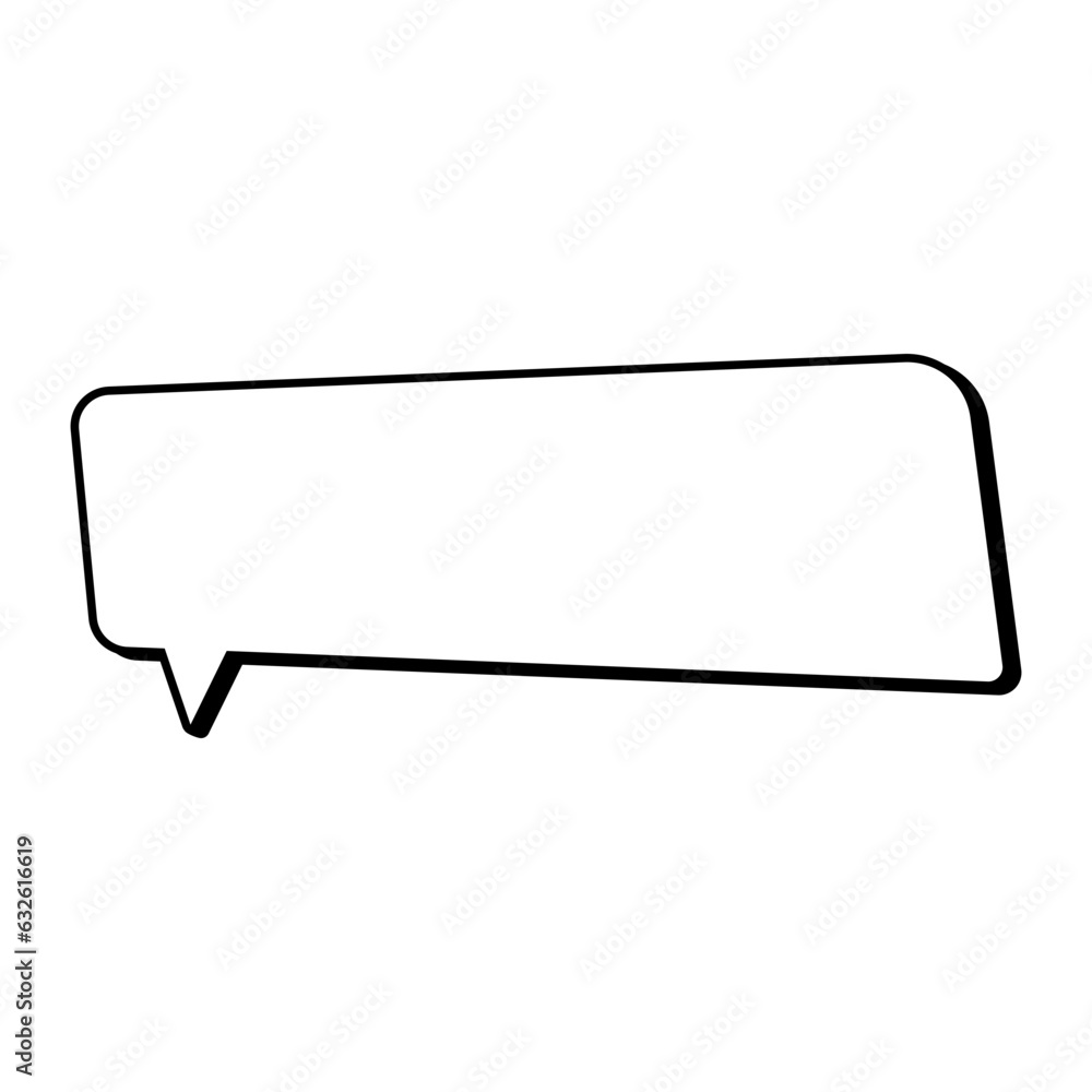 Speech bubble icon. Flat design. Isolated white background Speech bubble icon. Flat design. Isolated white background