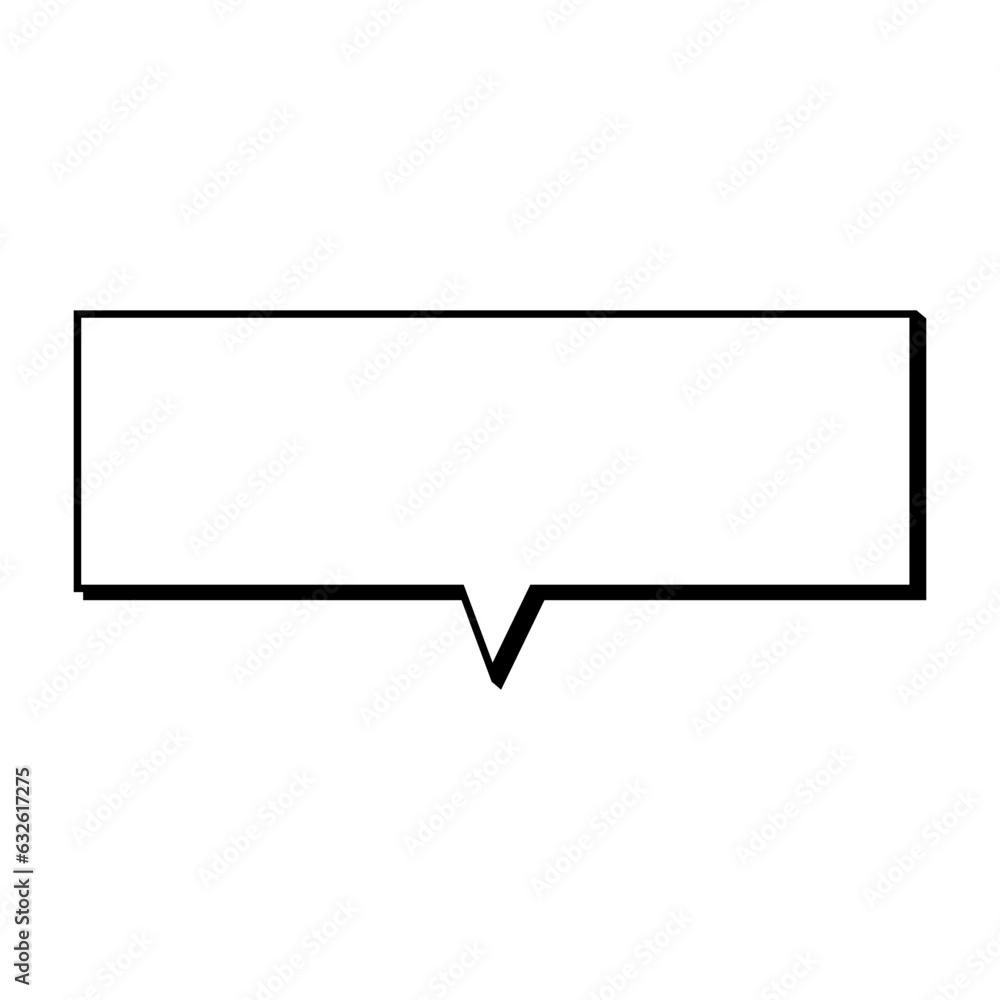 Speech bubble icon. Flat design. Isolated white background Speech bubble icon. Flat design. Isolated white background