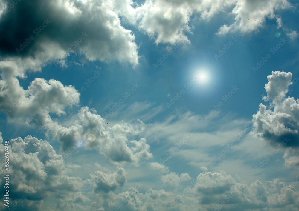 Cloudy sky background