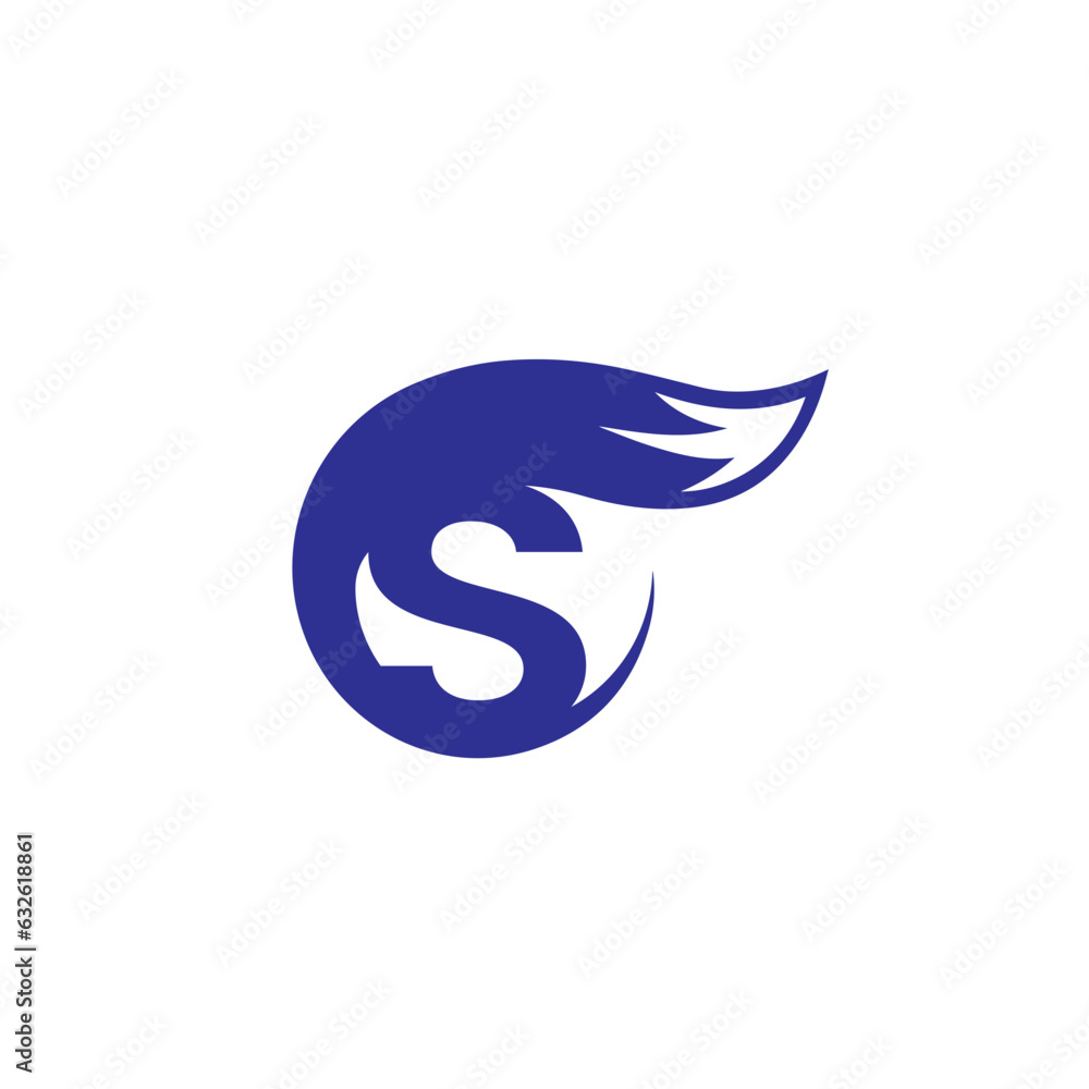 FOX creative modern logo and S letter logo simple design with vector graphic. FOX creative modern logo and S letter logo simple design with vector graphic.