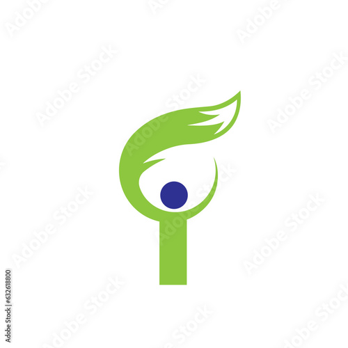   FOX creative modern  man  logo and  I letter logo  simple design with vector graphic.