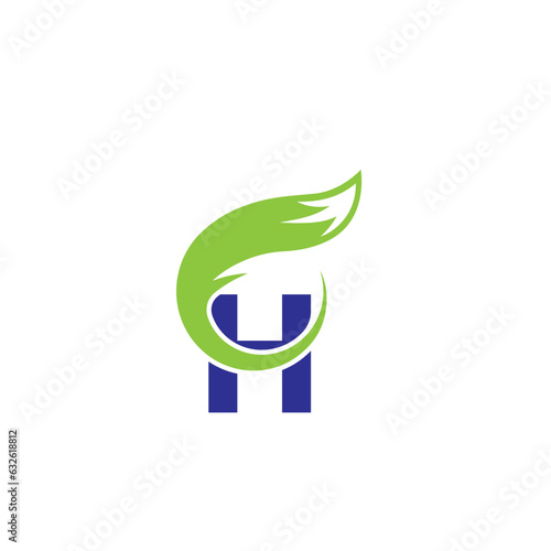   FOX creative modern logo and  H letter logo  simple design with vector graphic.