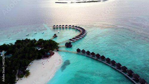 Beautiful island in Maldives, Indian Ocean view from land