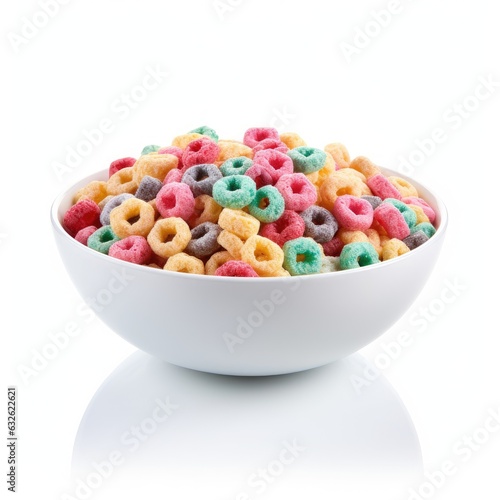 cereal isolated on white generative AI