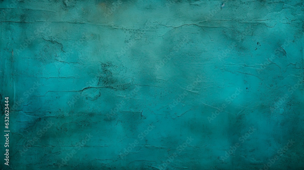 Blue Green Texture. Close-Up Shot of Textured Concrete Surface in Shades of Blue and Green for Your Design Projects: Generative AI