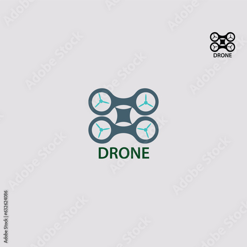 vektor ilustrasi logo dron eps 10
