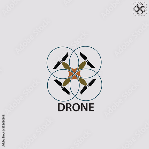 vektor ilustrasi logo dron eps 10
