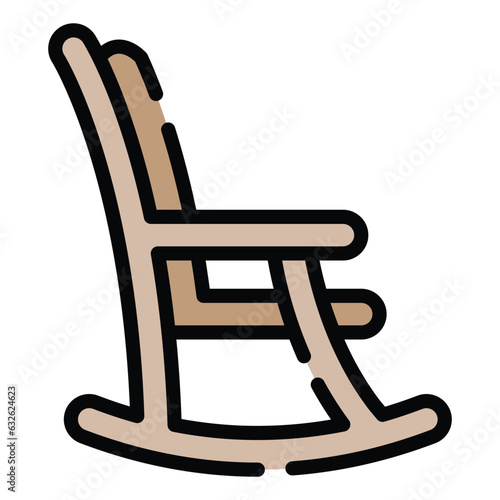 Grandpa�nods his head and looks at the�rocking chair 