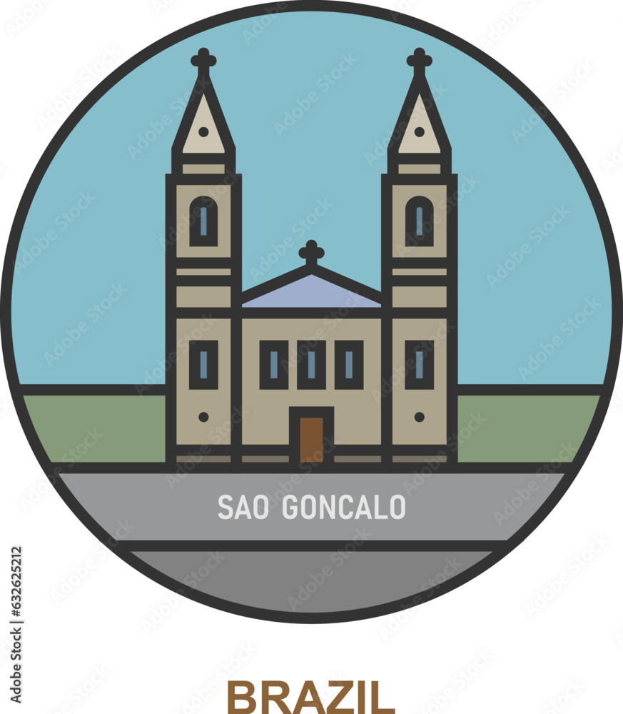 Sao Goncalo. Cities and towns in Brazil Sao Goncalo. Cities and towns in Brazil