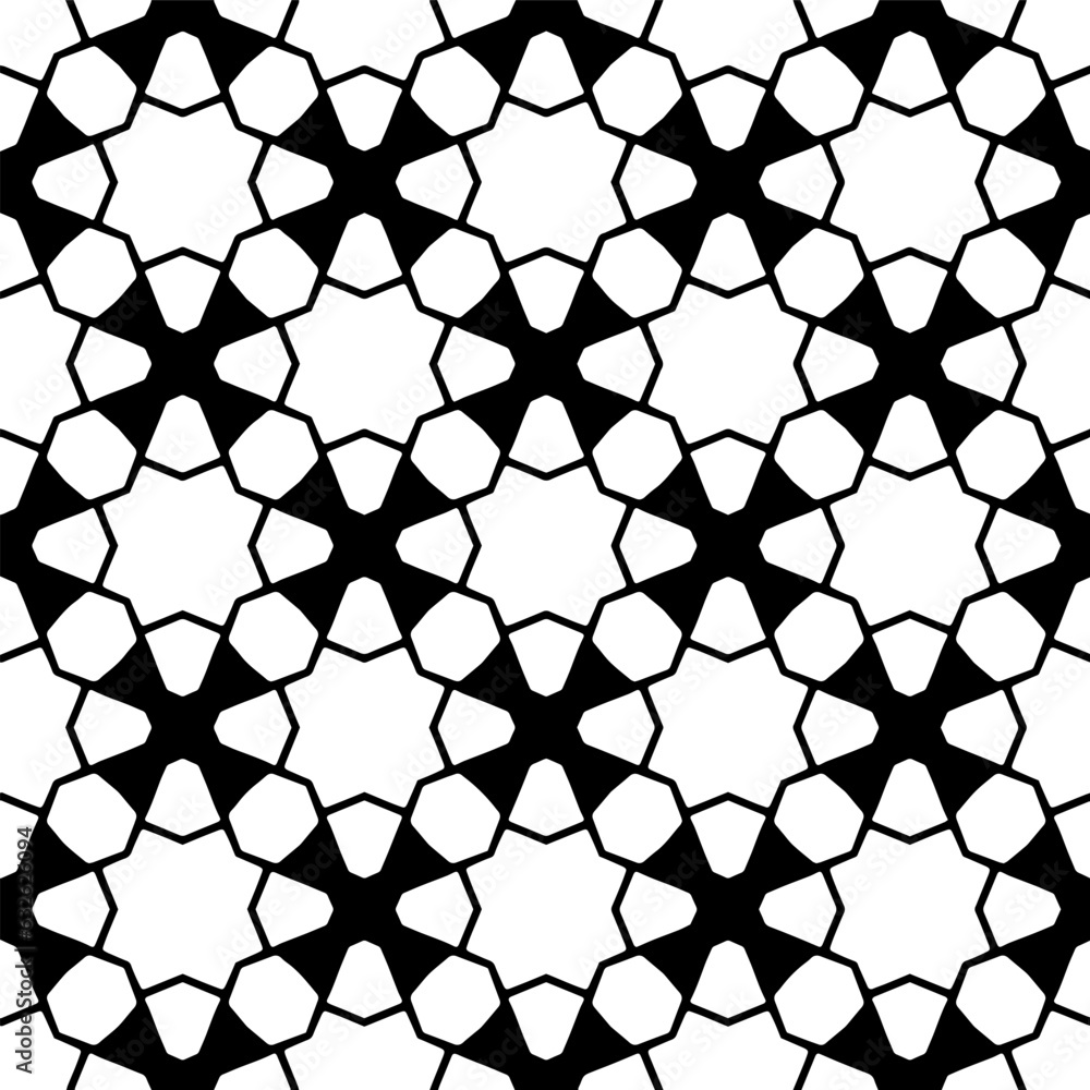 Seamless pattern. Figures ornament.Black and white pattern for fashion, textile design, on wall paper, wrapping paper, fabrics and home decor.
Seamless pattern. Figures ornament.Black and white pattern for fashion, textile design, on wall paper, wrapping paper, fabrics and home decor.