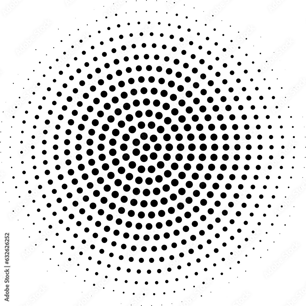 Circle dotted background.Pop art comic style vector illustration