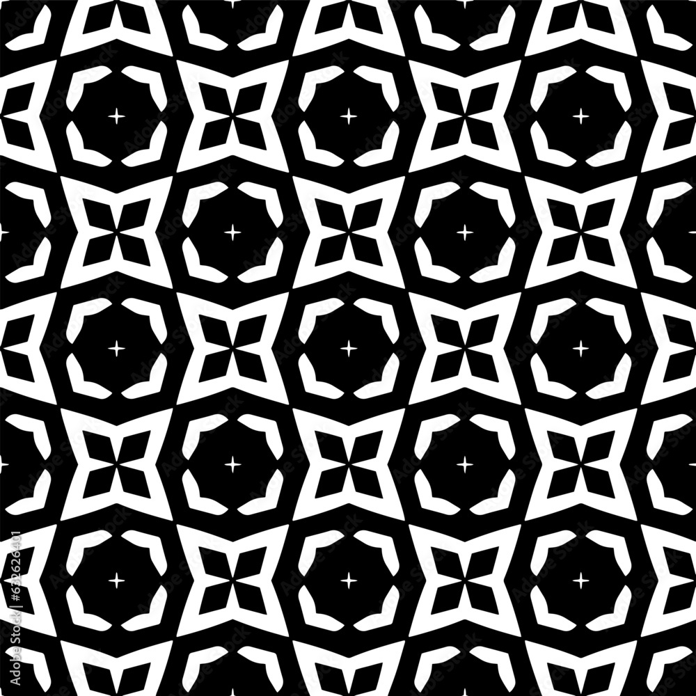 Seamless pattern. Figures ornament.Black and white pattern for fashion, textile design, on wall paper, wrapping paper, fabrics and home decor.
Seamless pattern. Figures ornament.Black and white pattern for fashion, textile design, on wall paper, wrapping paper, fabrics and home decor.