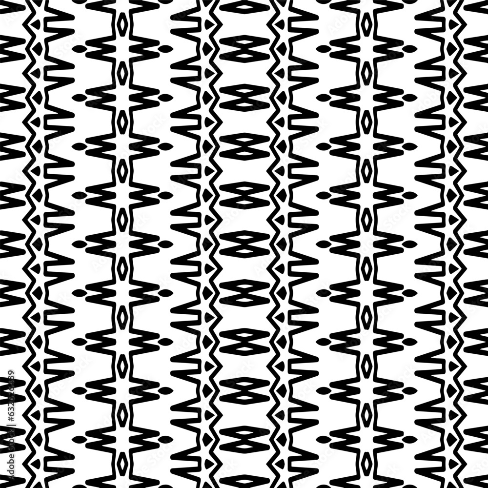 Seamless pattern. Figures ornament.Black and white pattern for fashion, textile design, on wall paper, wrapping paper, fabrics and home decor.
Seamless pattern. Figures ornament.Black and white pattern for fashion, textile design, on wall paper, wrapping paper, fabrics and home decor.