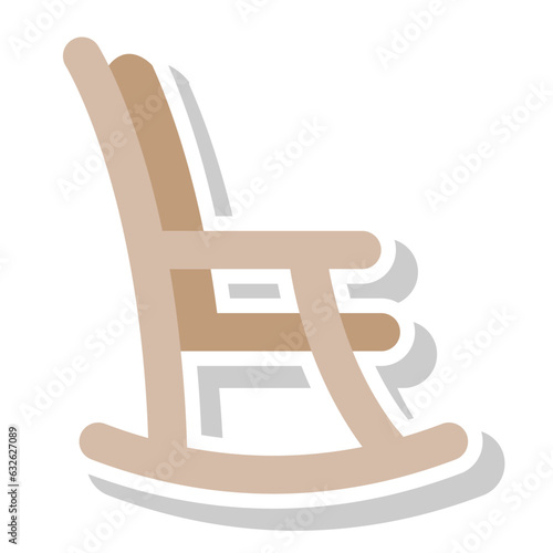 Grandpa�nods his head and looks at the�rocking chair 
