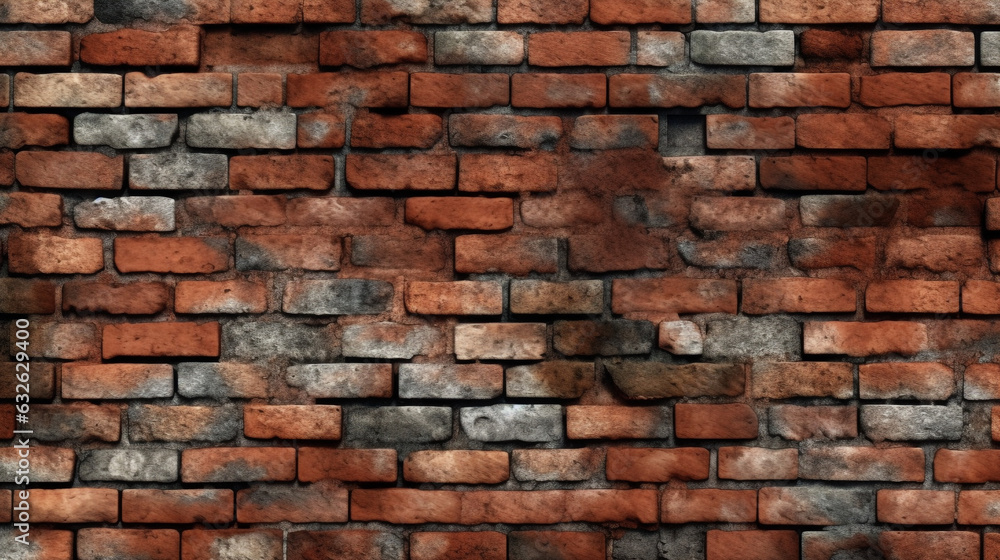 texture of an old damp brick wall. Generative Ai. texture of an old damp brick wall. Generative Ai.