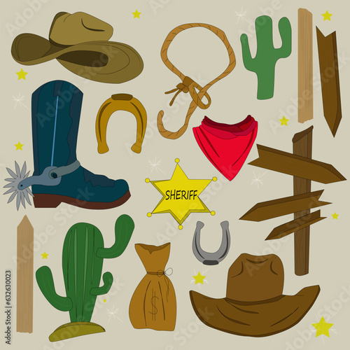 Western ,  American rodeo season and cowboy