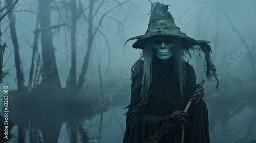 baba yaga. old swamp witch