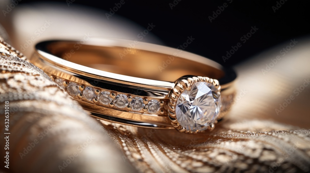 gorgeous wedding ring close-ups generative AI gorgeous wedding ring close-ups generative AI