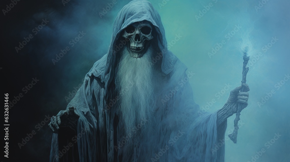 Obraz premium skeleton in the fog