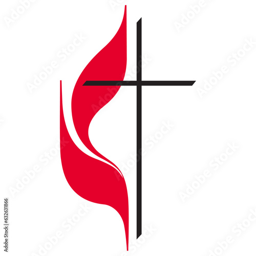 Methodist icon church cross.ai