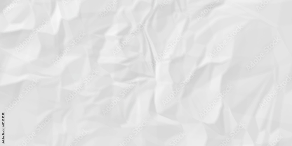 White crumpled paper texture crush paper so that it becomes creased and wrinkled. Old white crumpled paper sheet background texture	
