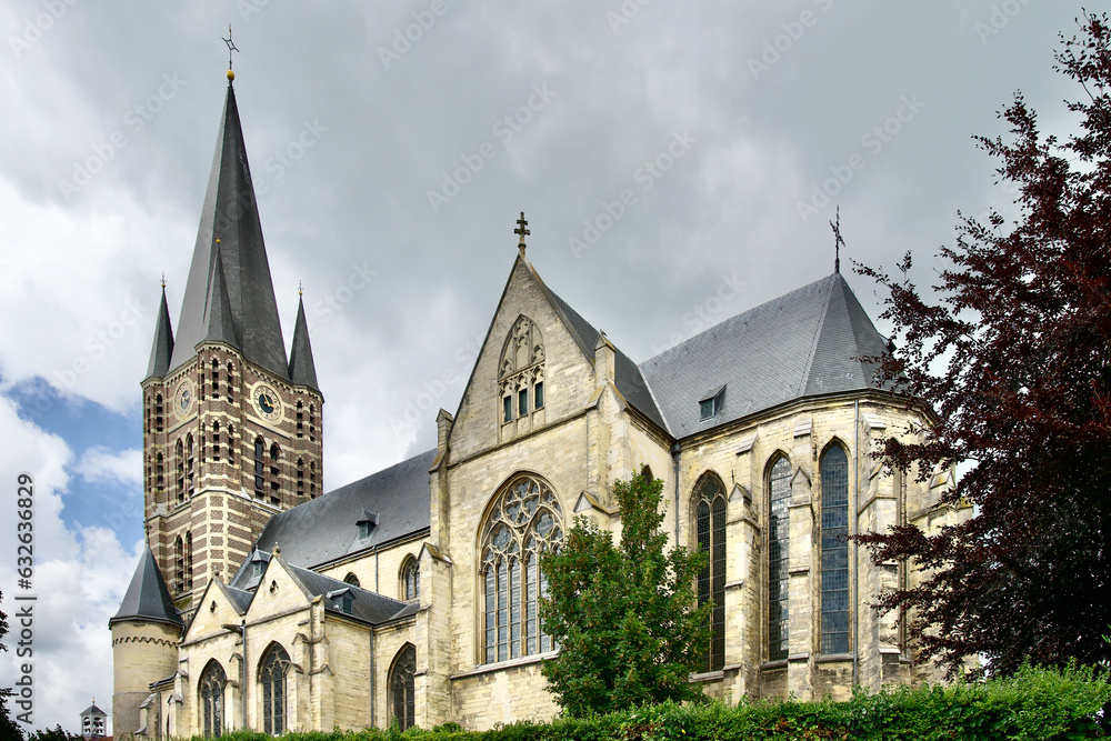 side view of abbey church (St. Michael church) in the 