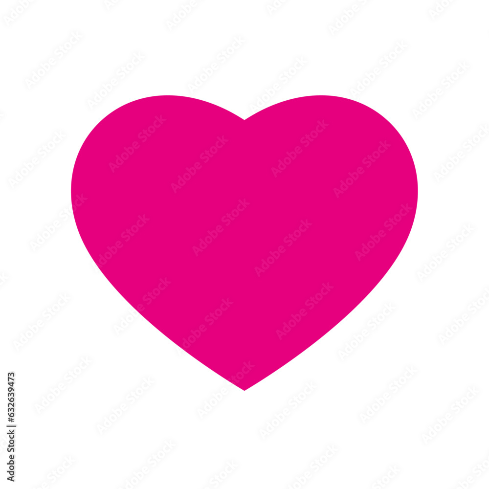 Pink heart icon.