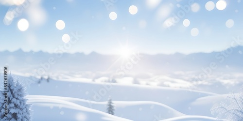 Wallpaper Mural Winter abstract background, generative ai Torontodigital.ca