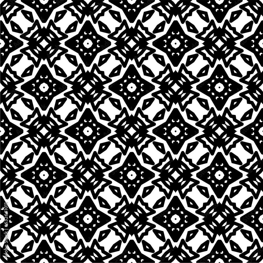 Black and white pattern . Figures ornament.Seamless pattern for fashion, textile design, on wall paper, wrapping paper, fabrics and home decor. Black and white pattern . Figures ornament.Seamless pattern for fashion, textile design, on wall paper, wrapping paper, fabrics and home decor.