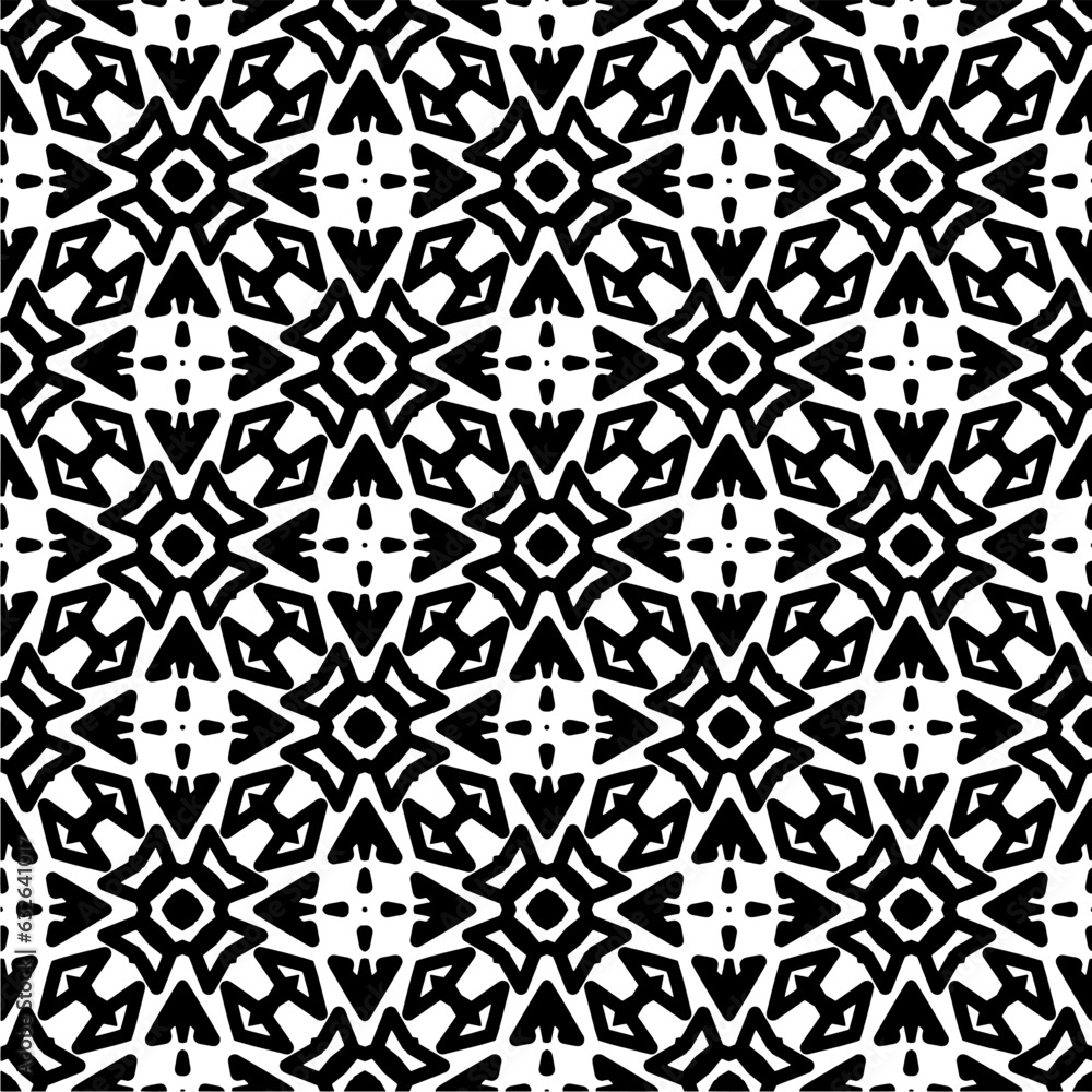 Black and white pattern . Figures ornament.Seamless pattern for fashion, textile design, on wall paper, wrapping paper, fabrics and home decor. Black and white pattern . Figures ornament.Seamless pattern for fashion, textile design, on wall paper, wrapping paper, fabrics and home decor.