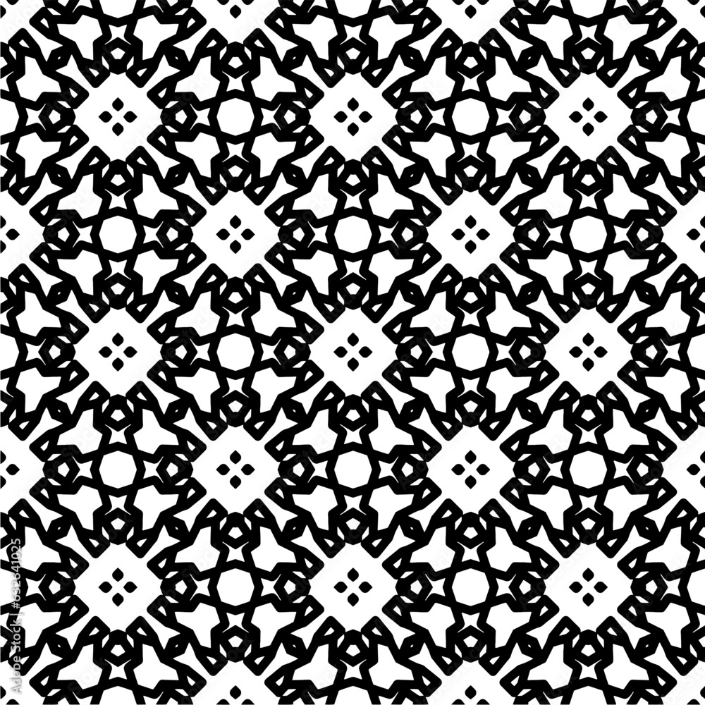 Black and white pattern . Figures ornament.Seamless pattern for fashion, textile design, on wall paper, wrapping paper, fabrics and home decor. Black and white pattern . Figures ornament.Seamless pattern for fashion, textile design, on wall paper, wrapping paper, fabrics and home decor.